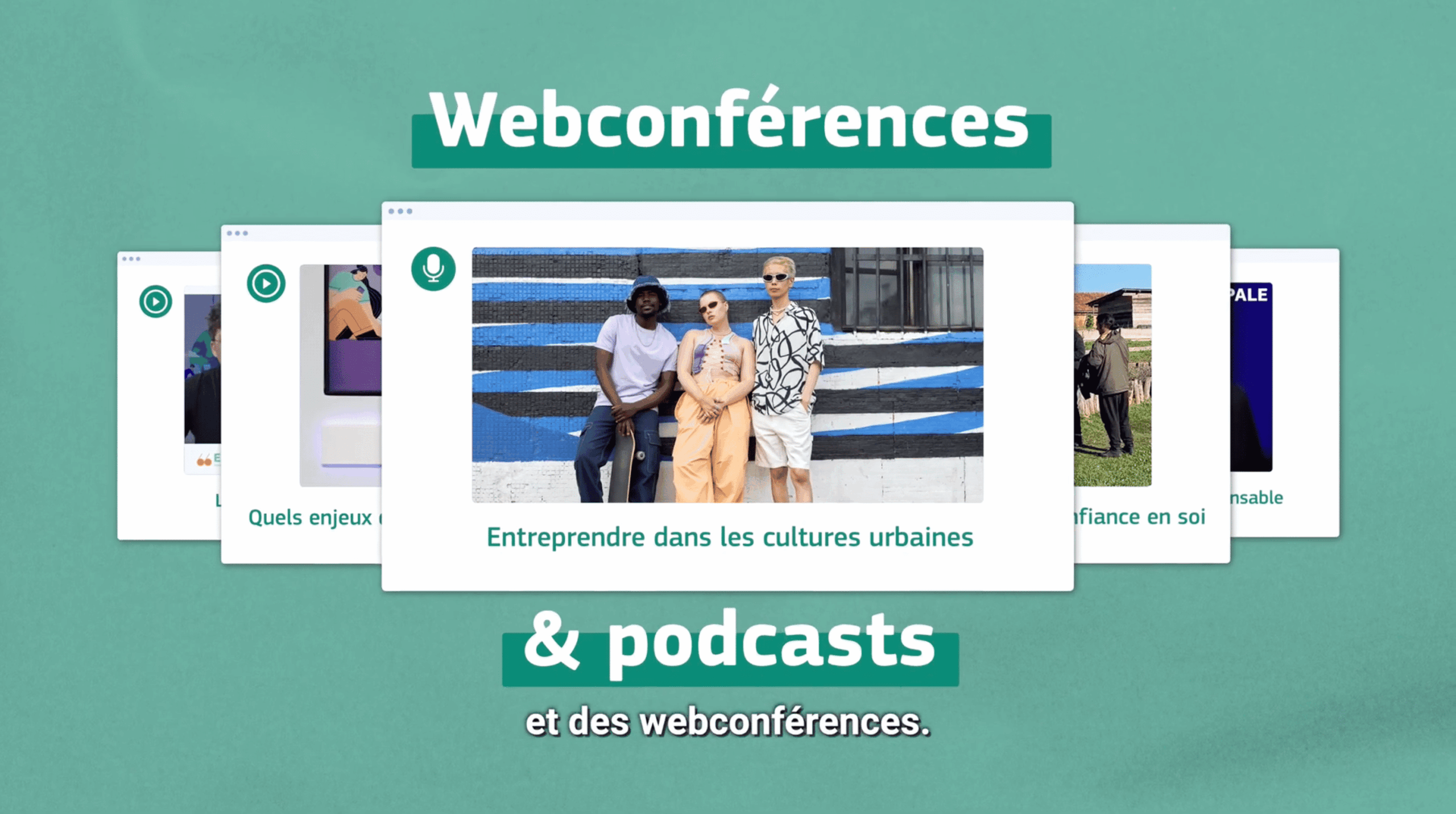 Extrait de la vidéo EPALE, des contenus de la plateforme, dont des podcasts