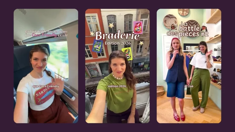 Trois reels Instagram réalisés pour Coco Friendly