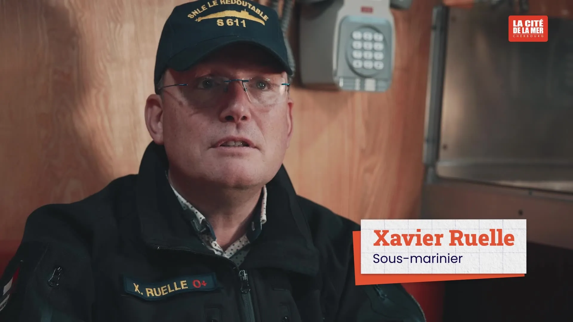 Xavier Ruelle, interviewé dans la vidéo sur Le Redoutable